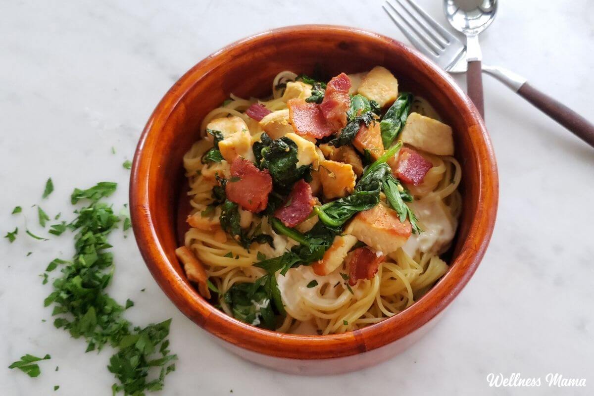 Bacon Chicken Alfredo Recipe (One Pan)