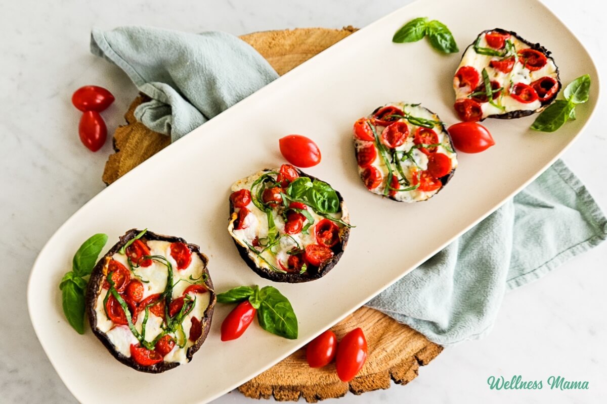 Caprese Stuffed Portobello Mushrooms