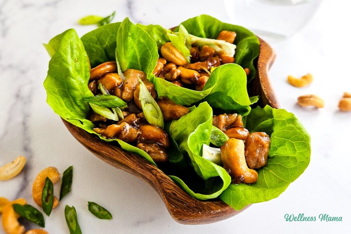 Cashew Chicken Lettuce Wraps