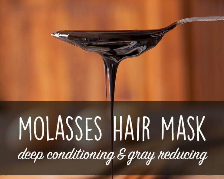 Deep conditioning molasses hair mask