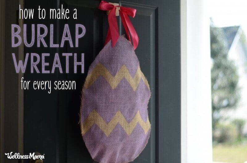 how to make a burlap wreath