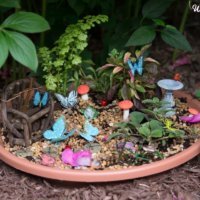 natural fairy garden for children