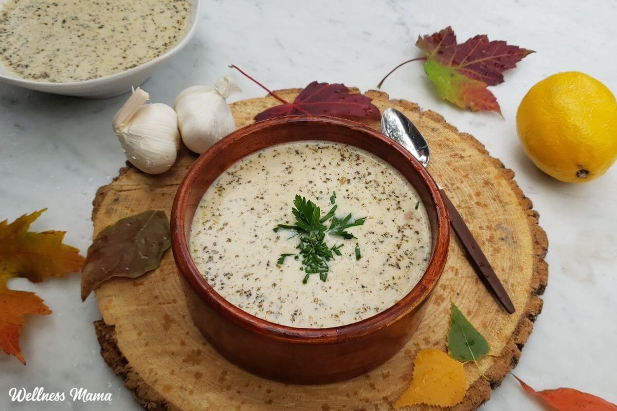 Soothing Roasted Garlic Soup Recipe