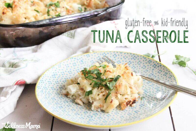 Cheesy Tuna Casserole Recipe (Kid Friendly & Gluten Free)