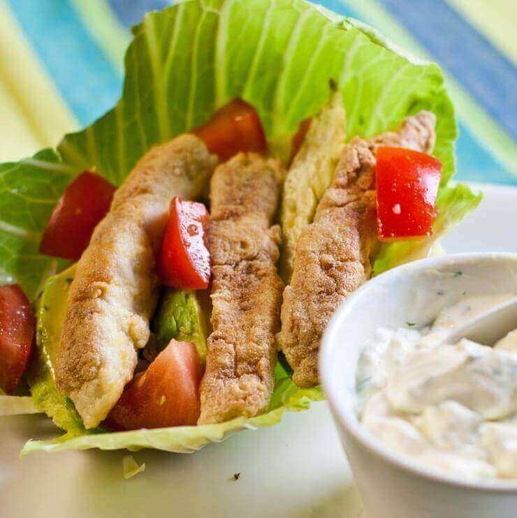 Fish Tacos in Cabbage Leaves