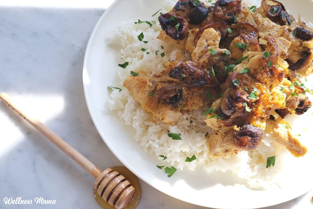 Honey Mustard Chicken with Mushrooms