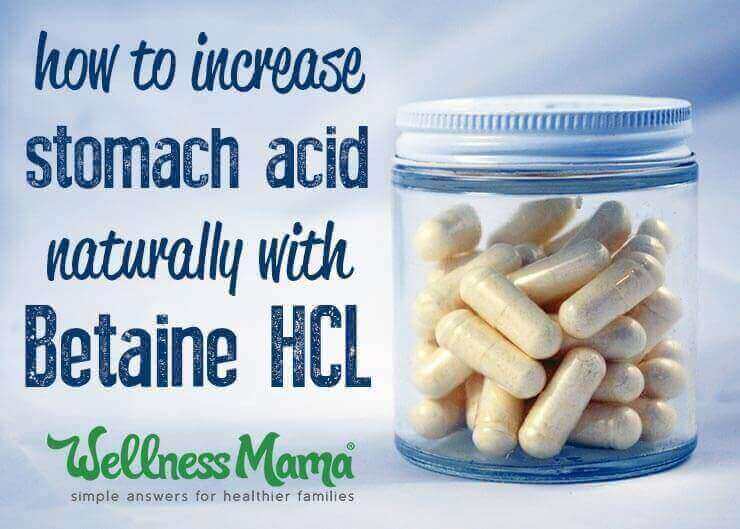 Betaine HCL for Increasing Stomach Acid