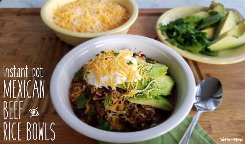 Mexican Beef and Rice Bowls (Instant Pot)