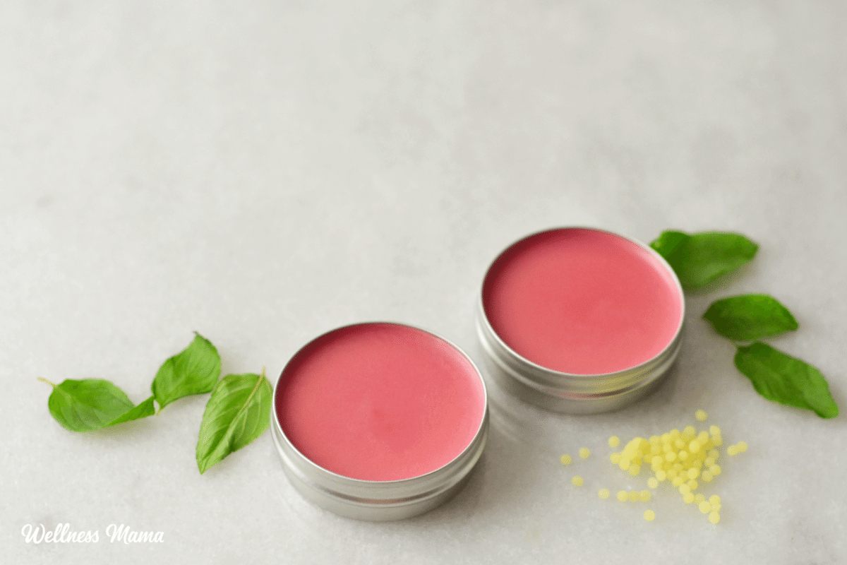 Natural Tinted Lip Balm Recipe